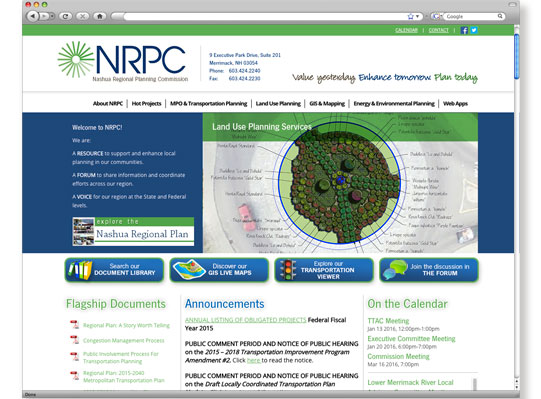 Nashua RPC Website Development - by Wetherbee Creative