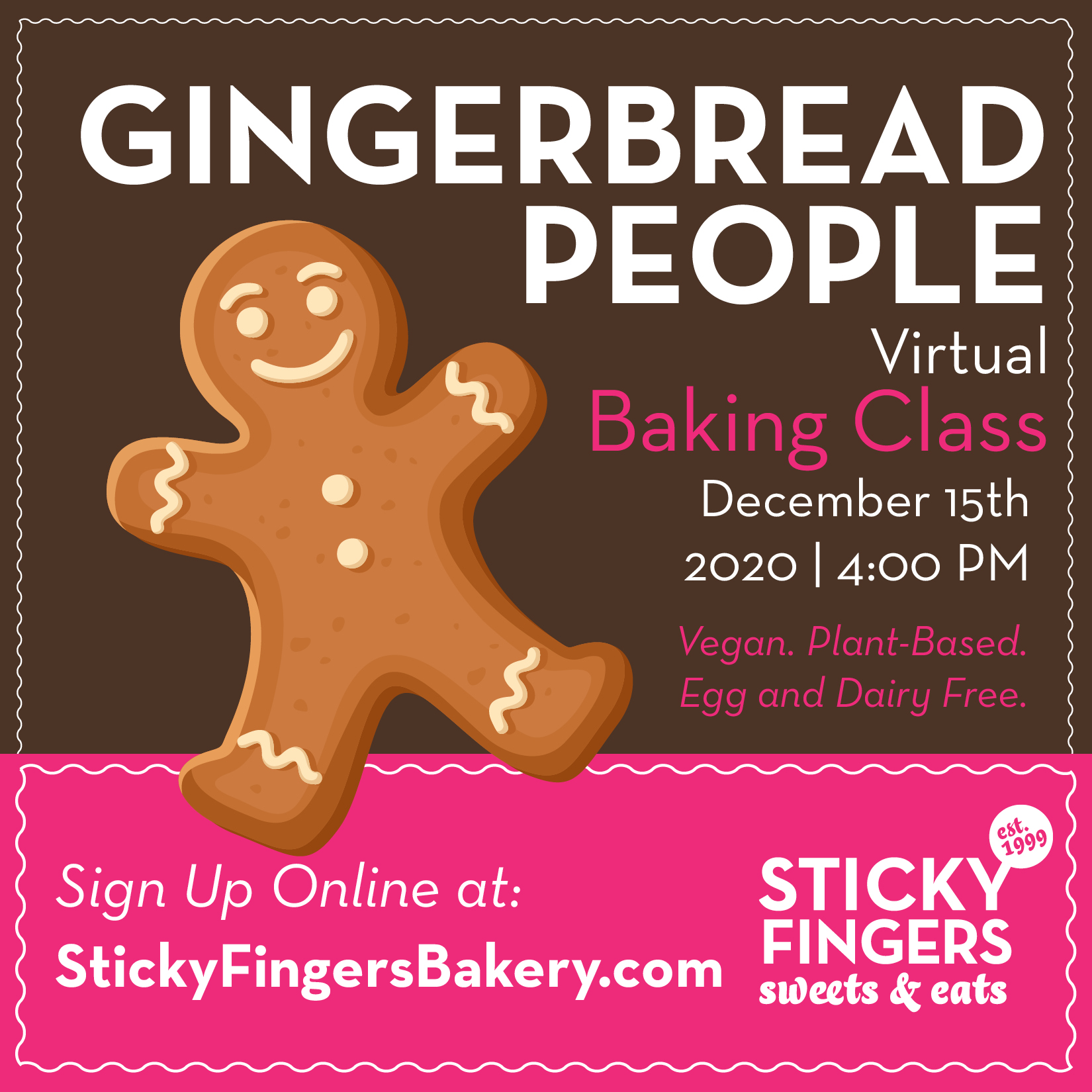 Sticky Fingers Bakery Online Classes