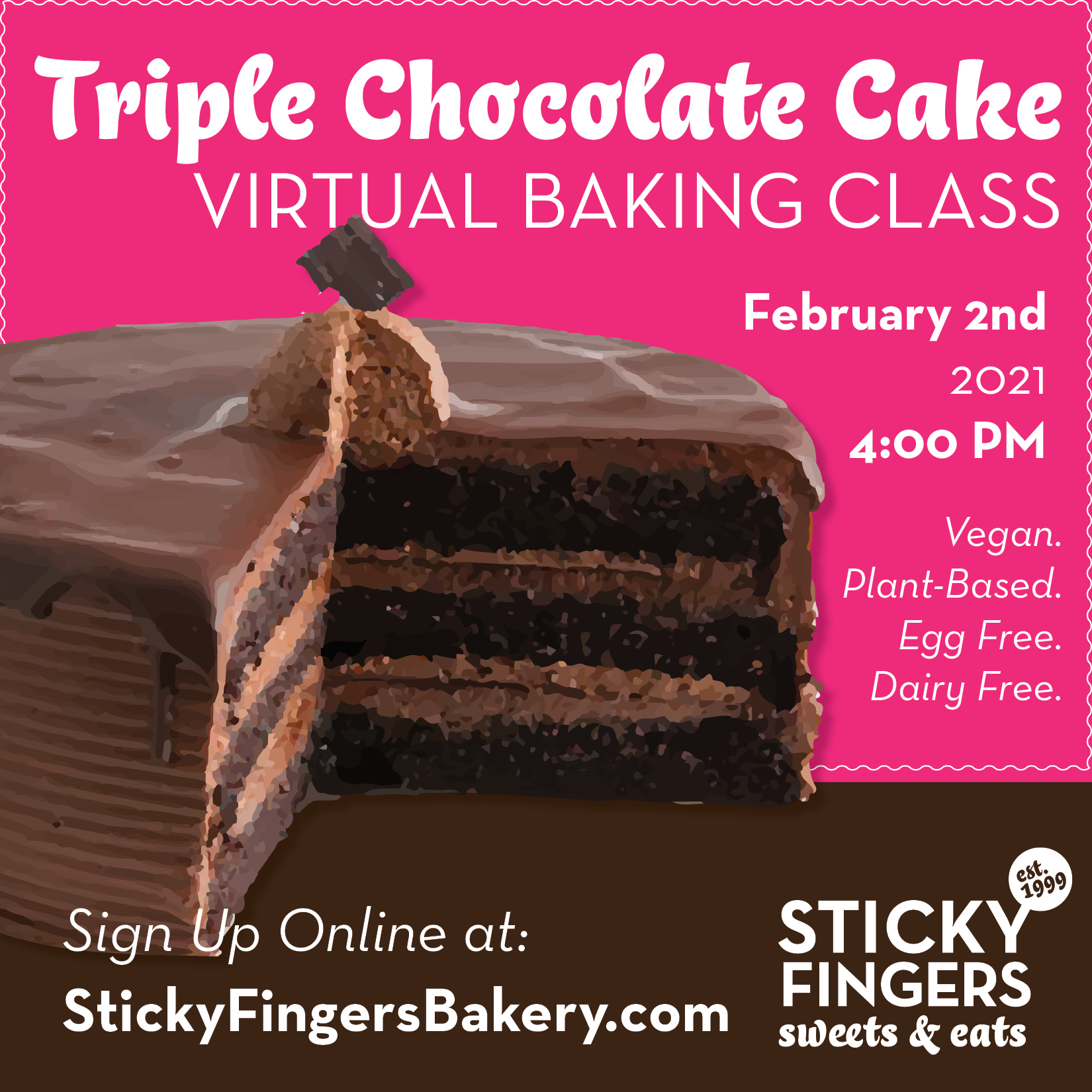 Sticky Fingers Bakery Online Classes