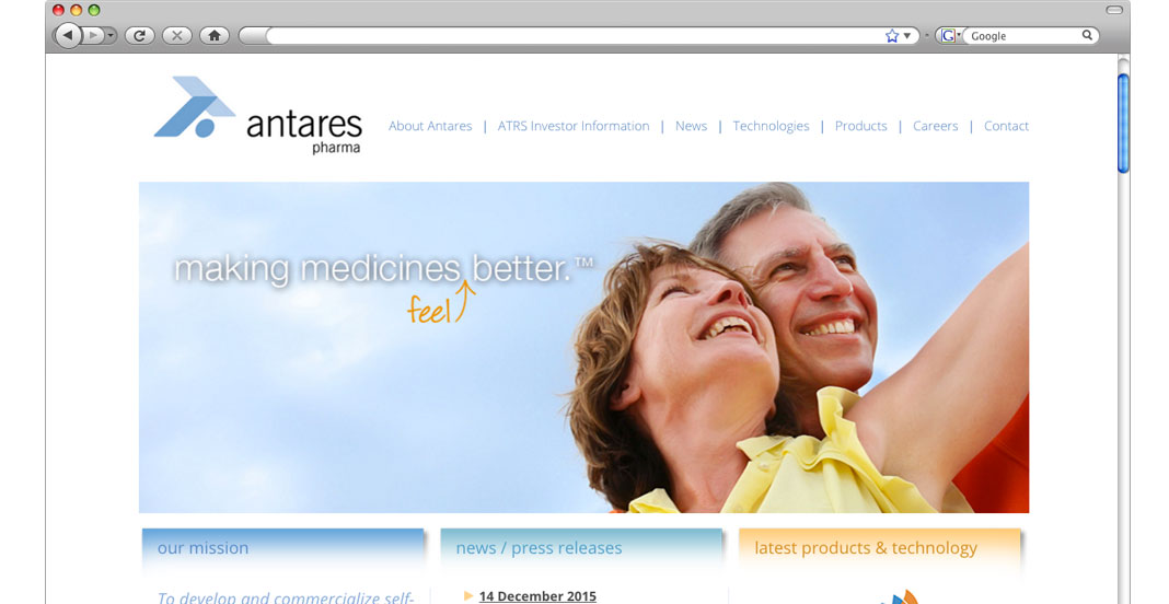 Antares Website Design and Development by WetherbeeCreative.com 